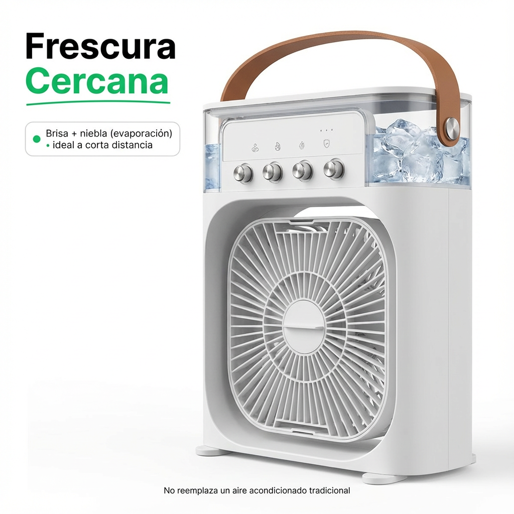 AuraBreeze™ 3-en-1 — Aroma y brisa relajante