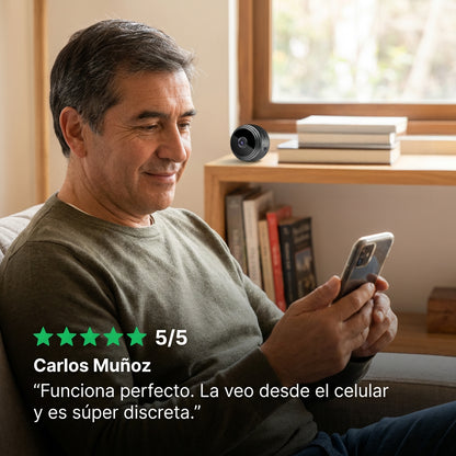 MiniCam WiFi - Conéctala y mira en vivo