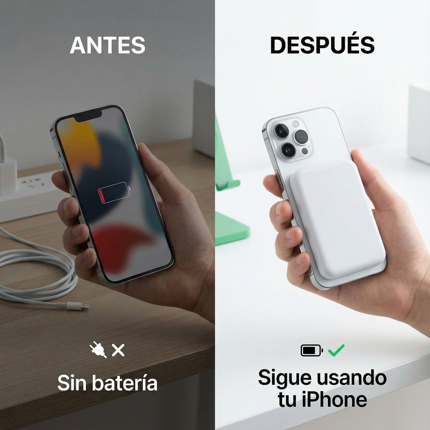 Batería Magnética Portátil – Carga Siempre Contigo