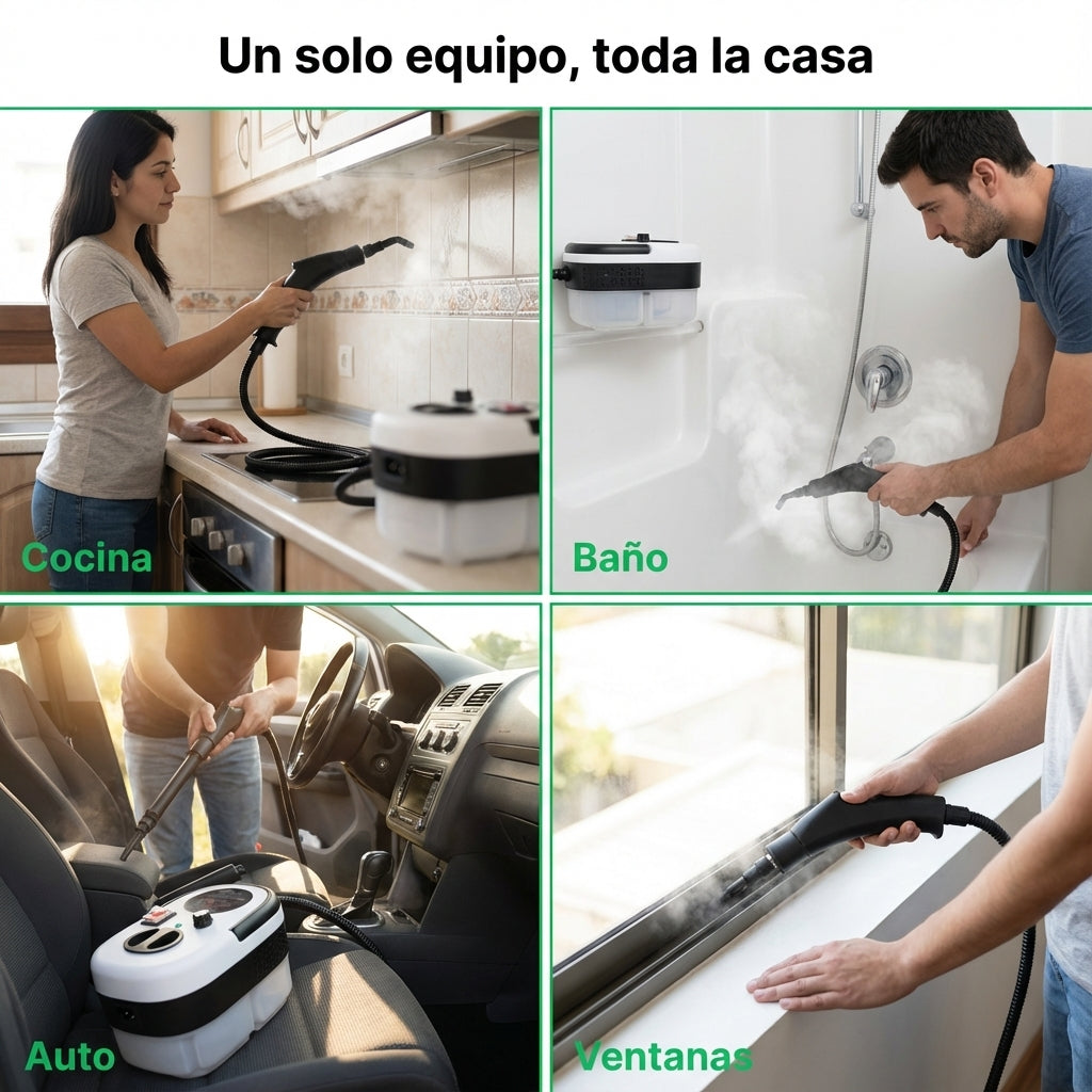 VaporPro 2500W™ — Grasa y manchas fuera sin químicos