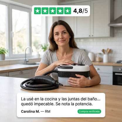 VaporPro 2500W™ — Grasa y manchas fuera sin químicos