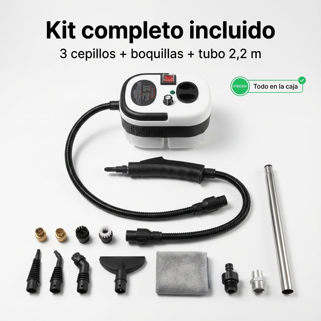 VaporPro 2500W™ — Grasa y manchas fuera sin químicos