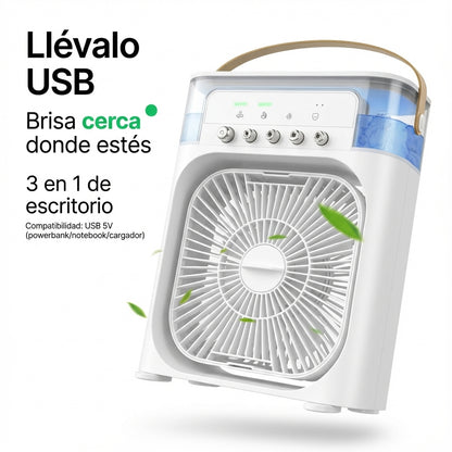 AuraBreeze™ 3-en-1 — Aroma y brisa relajante