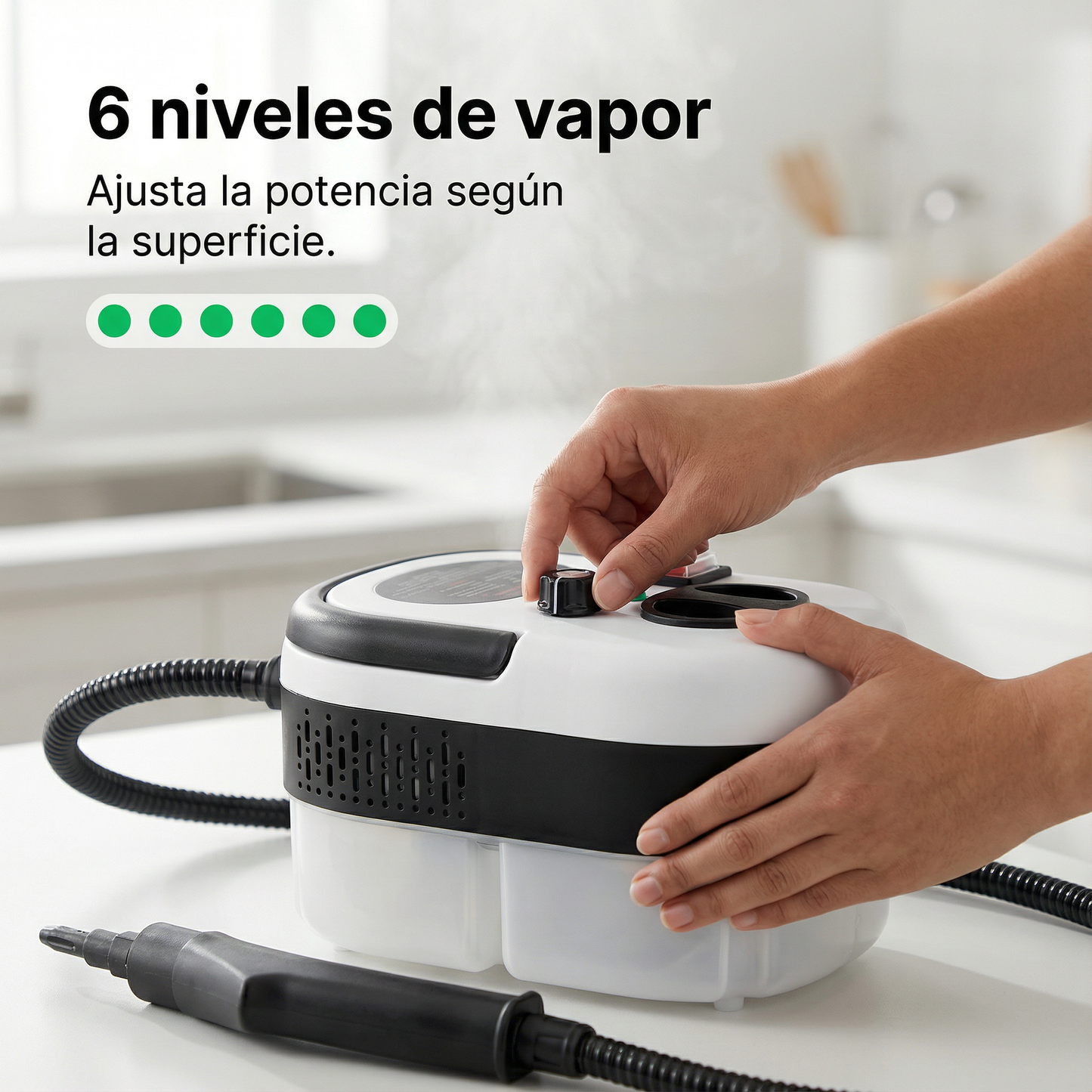 VaporPro 2500W™ — Grasa y manchas fuera sin químicos