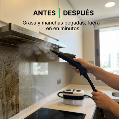 VaporPro 2500W™ — Grasa y manchas fuera sin químicos