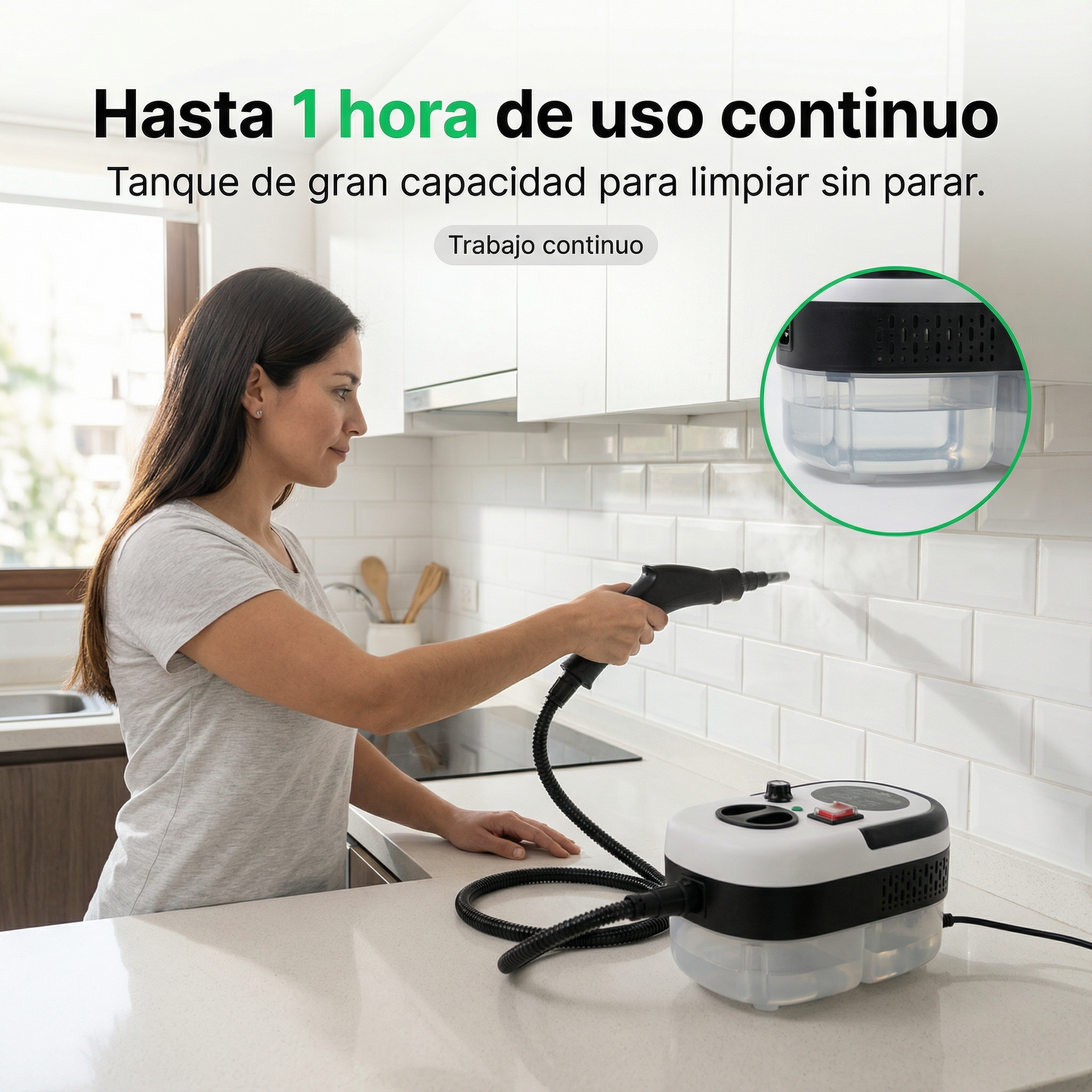 VaporPro 2500W™ — Grasa y manchas fuera sin químicos