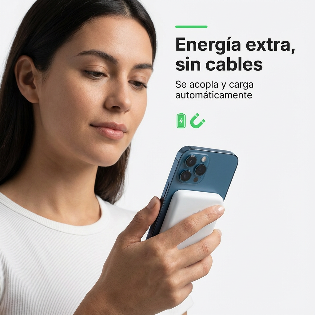 Batería Magnética Portátil – Carga Siempre Contigo