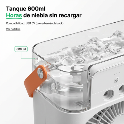 AuraBreeze™ 3-en-1 — Aroma y brisa relajante