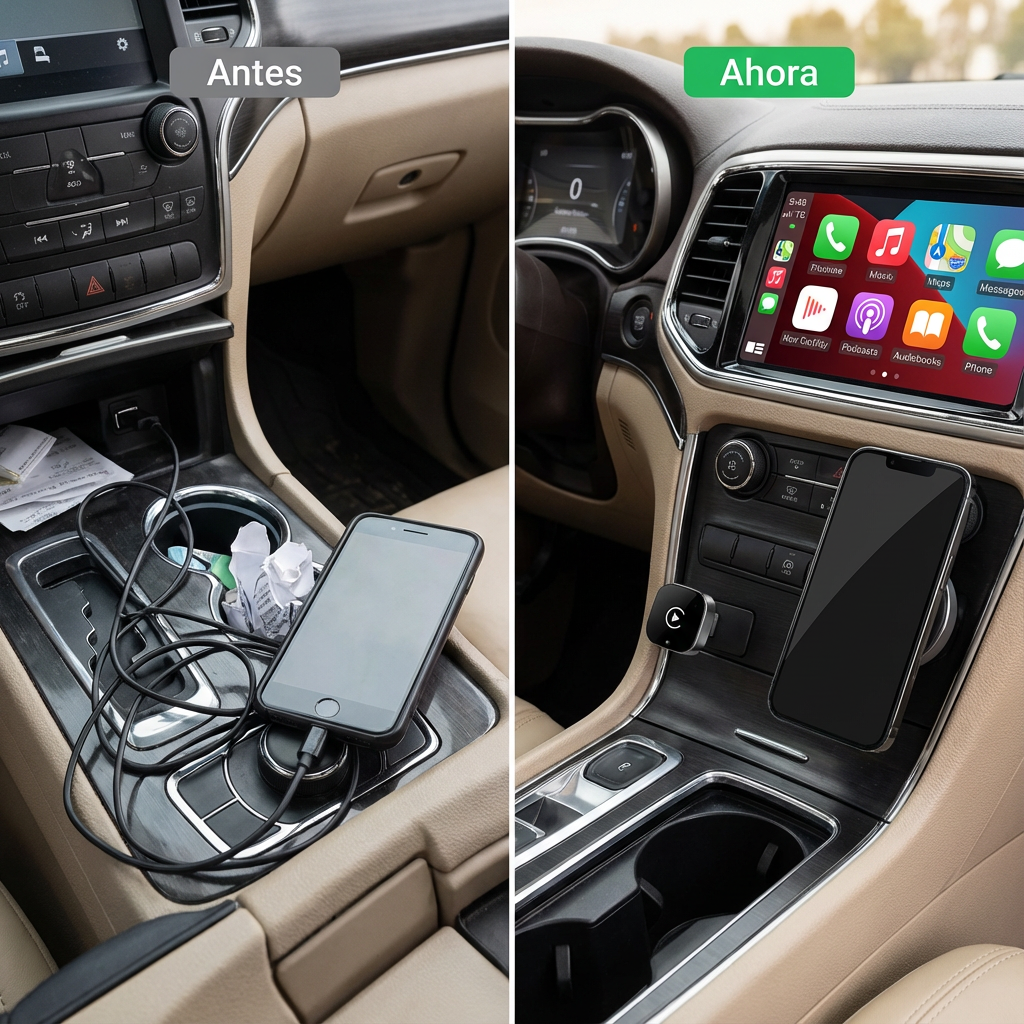 CarPlay y Android Auto inalámbricos - Sin cables
