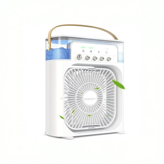 AuraBreeze™ 3-en-1 — Aroma y brisa relajante